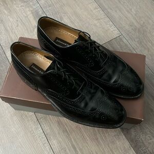 Men Johnston & Murphy Austin Wingtip Dress Shoes. Black. Mens 10 D